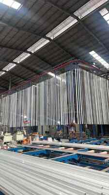 High-performance Booth Customized Every Month Capacity for Customers  Vertical Powder Coating Line for Aluminum Profiles