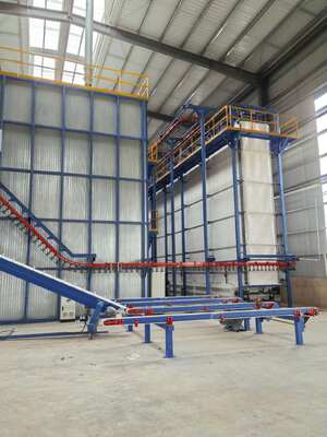 Multiple Rinsing Free Chrome Rinsing  Customized Project Vertical Powder Coating Line for Aluminium Profiles