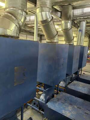 Full New Aluminum Profiles Vertical Powder Coating Line