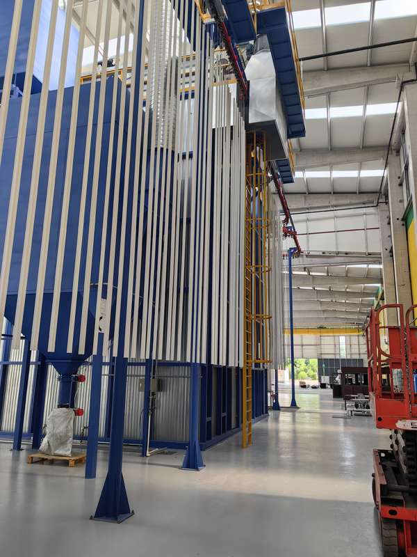 Vertical Powder Coating Line for Aluminum Profiles - Automatic