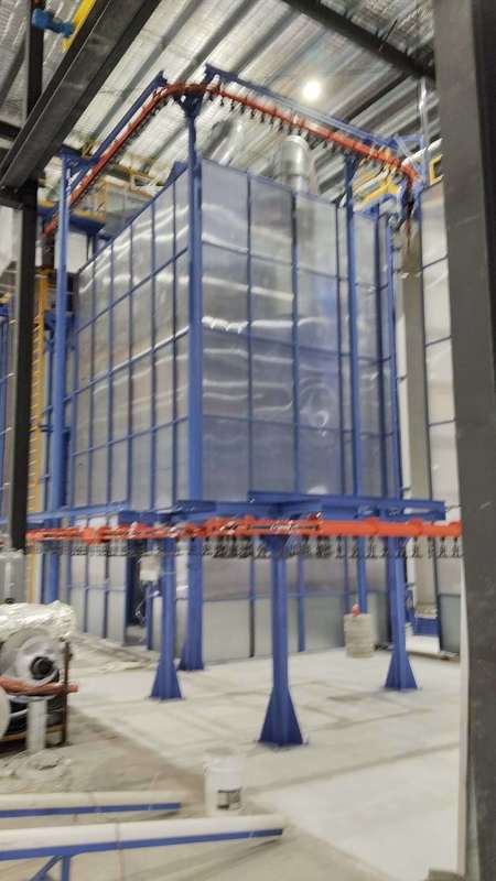 Alminium Profiles Surface Treatment Equipment Vertical Powder Coating Line