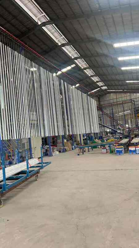 Upper Computer System Speed Adjusttable Customized Capacity for Customers  Vertical Powder Coating Line for Aluminum Profiles