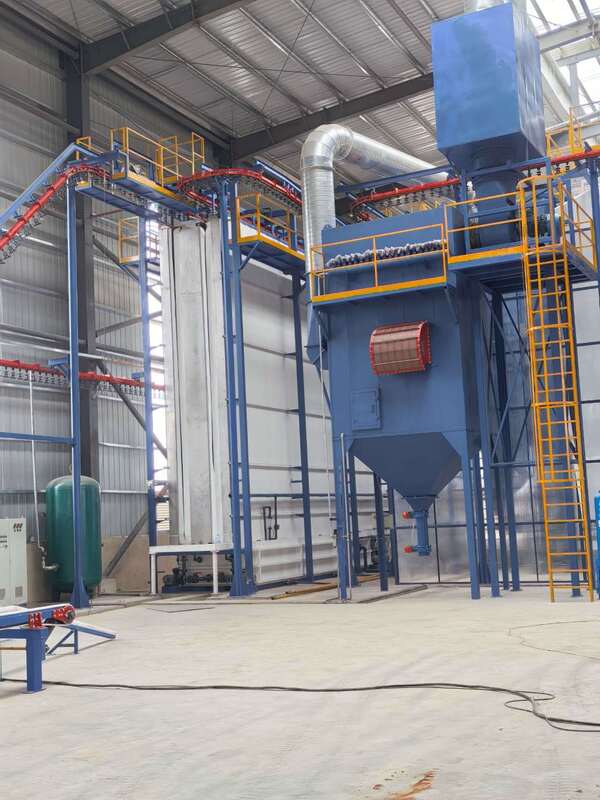 Vertical Powder Coating Line for Aluminum Profiles with Integrated Oven